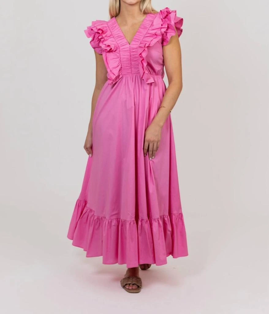 Karlie Karlie - DOUBLE VNECK RUFFLE MAXI DRESS 2