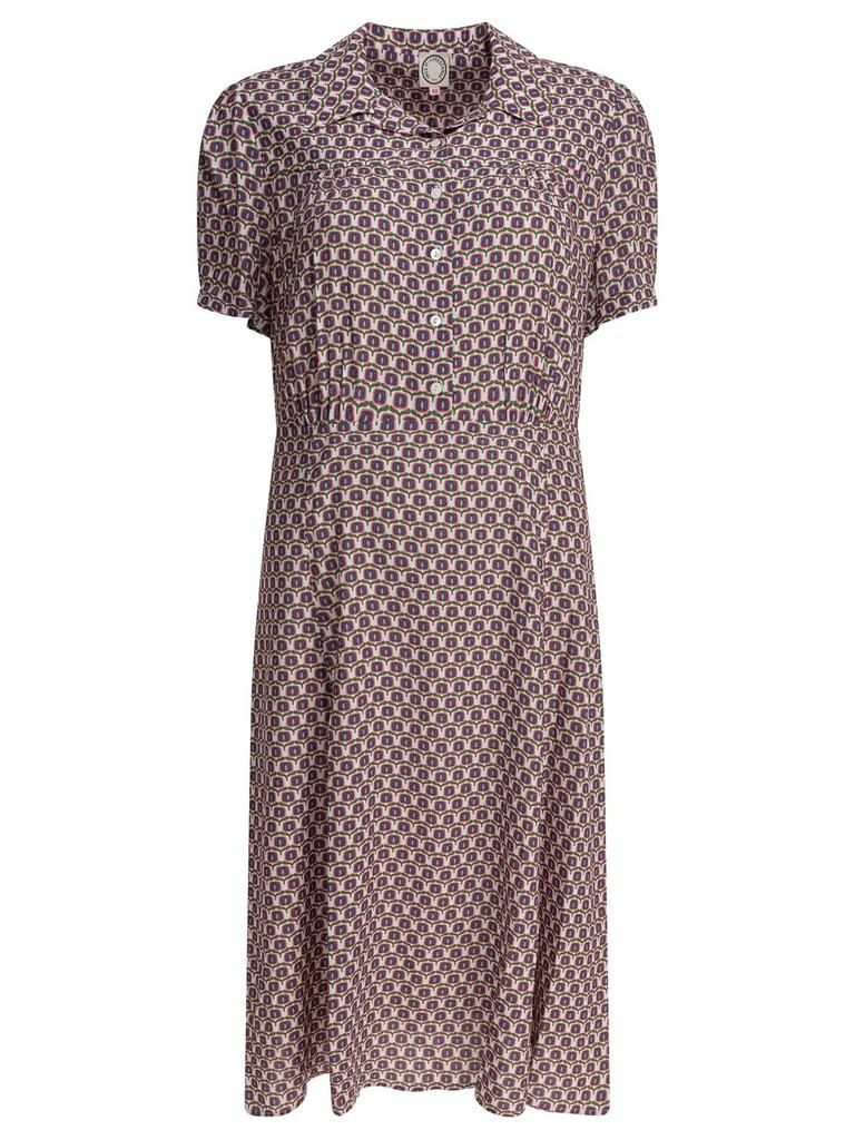 INES DE LA FRESSANGE Ines De La Fressange Patterned Shirt Dress 1