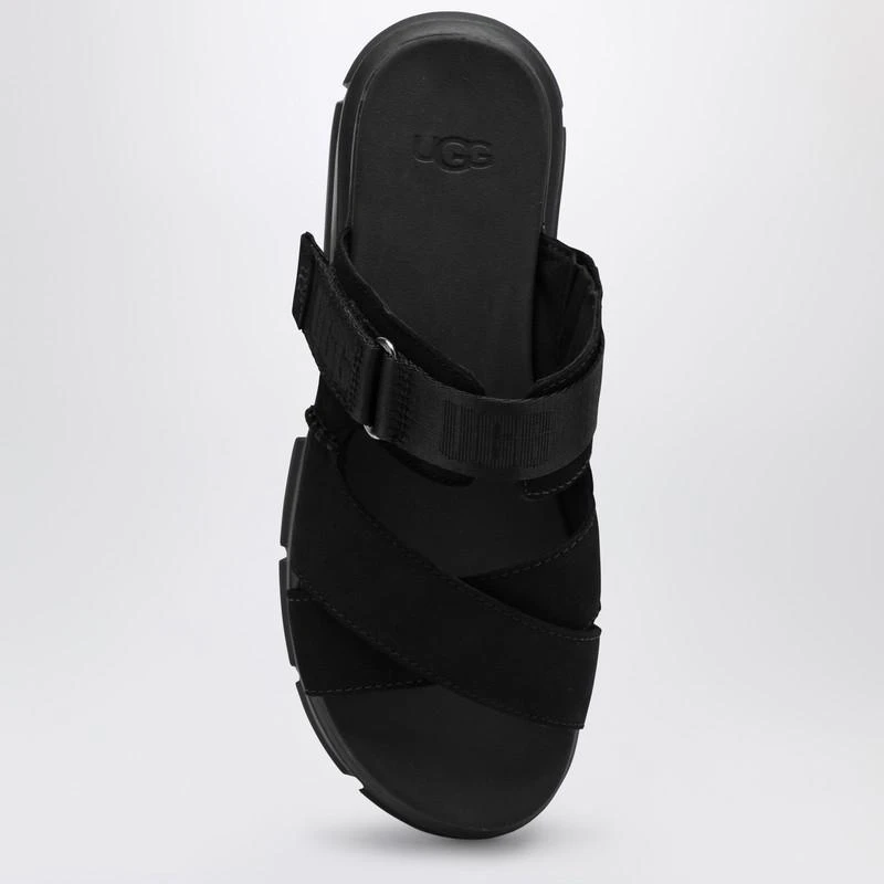 UGG Black nubuck and fabric Ashton slipper 3