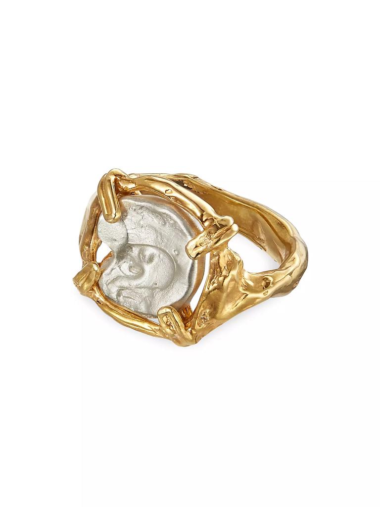 Alighieri 5.6/60 The Gilded Frame 24K Gold-Plate & Sterling Silver Ring