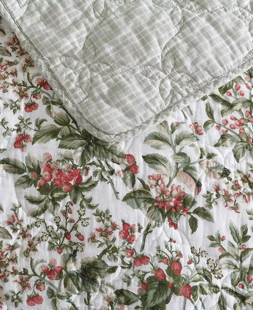 Laura Ashley Bramble Floral Cotton Reversible 2-Piece Quilt Set 6