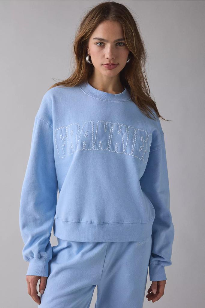 Frankies Bikinis Frankies Bikinis Travel Days Morning Cotton Crewneck Pullover