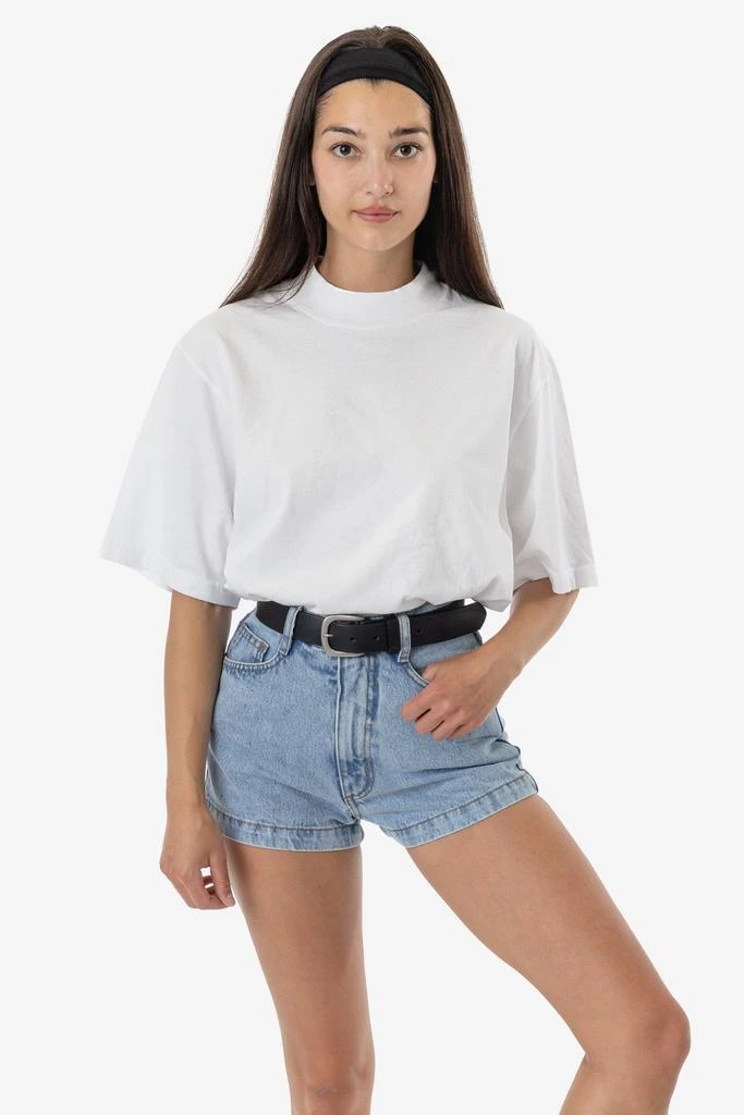 Los Angeles Apparel 1825GD Unisex - Oversized Short Sleeve High Mockneck T-shirt 20