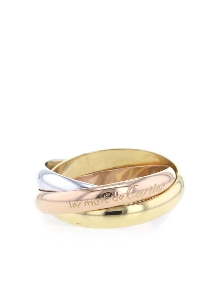 Cartier 1990 pre-owned 18kt gold Trinity medium ring - unisex - Yellow /White /Rose 1