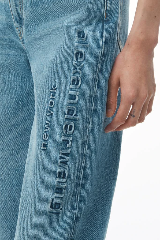 Alexander Wang EZ Mid Rise Jeans With Embossed Logo 4