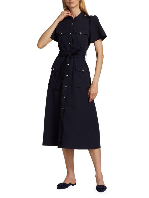 Derek Lam Judy Utility Belt Midi Shirtdress