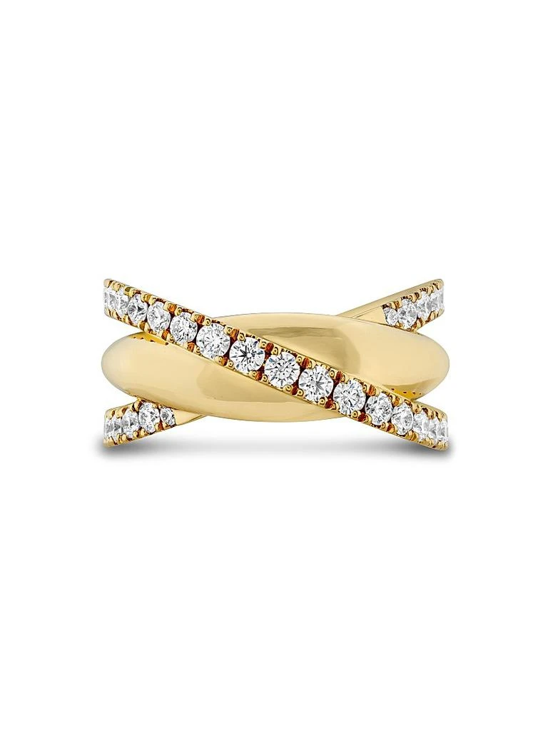 Hearts On Fire Grace 18K Yellow Gold 
0.73-0.81 TCW Diamond X Ring 3