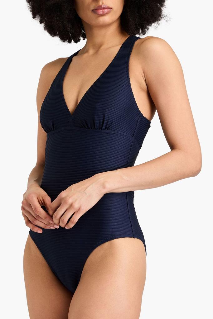 Heidi Klein Ribbed underwired swimsuit
