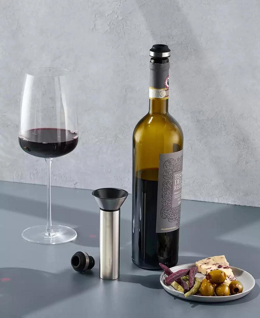 Rabbit Stainless Steel Vacuum Wine Preserver with 2 Stoppers 8