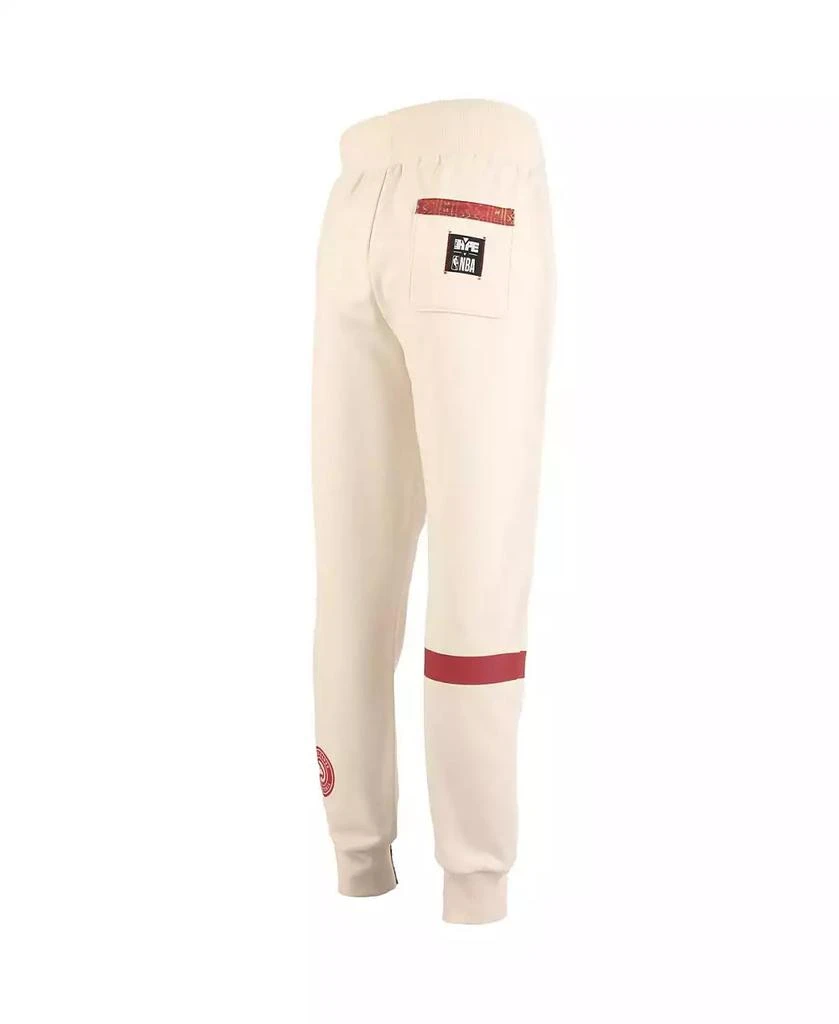 Two Hype x NBA Men's Cream Atlanta Hawks Culture Hoops Collection Premium Jogger Pants 3