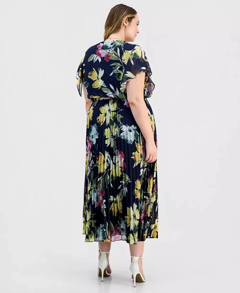 robbie bee dress Signature 2X Blue White Floral Stripe Sleeveless XXL 760096 Category Robbie Bee Dress Vintage 100%