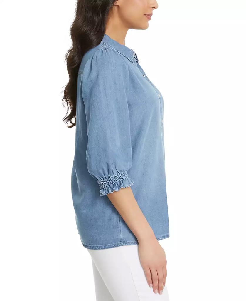 Gloria Vanderbilt Women's Puff-Sleeve Shirt