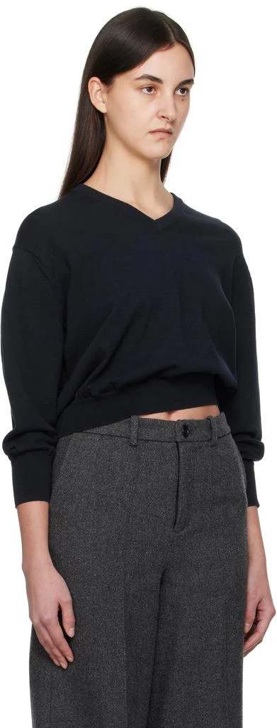 Nothing Written Navy Pipley V-Neck Sweater 2