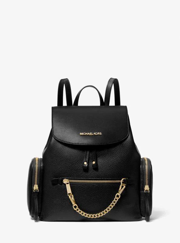 michael_kors Jet Set Medium Pebbled Leather Backpack 1