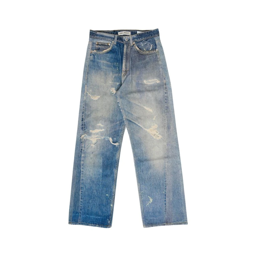 Our Legacy Third Cut Jeans in Digital Denim Print 1