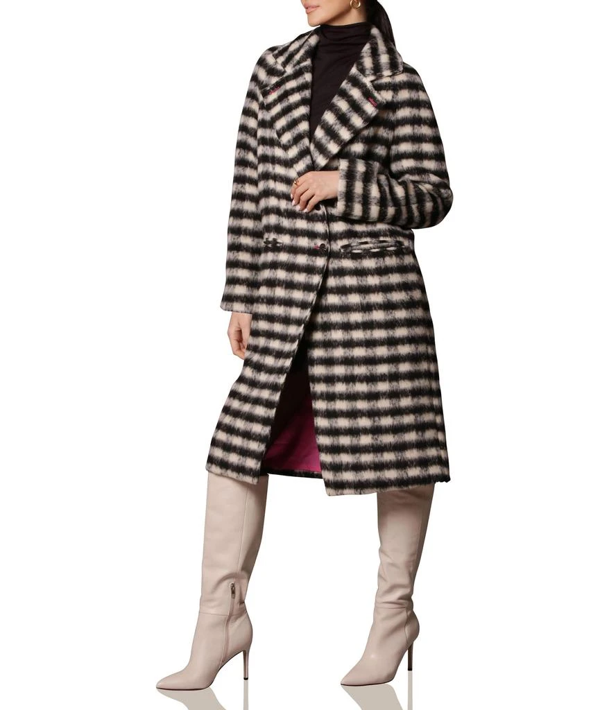 Avec Les Filles Houndstooth Double-Face Raglan Coat 4