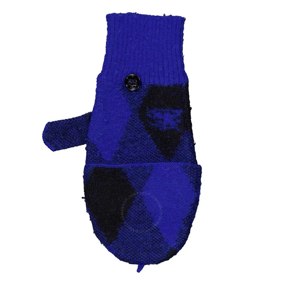 Burberry Argyle Check Wool Mittens 2