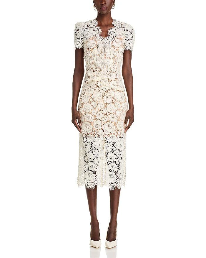 Fine Lace Embellished Midi Dress  On Sale Now with Up to 31% Off |  Discover Exclusive Deals & Savings at BeyondStyle  Authentic Self Portrait  women|dress with Limited-Time Discounts, Free Shipping,