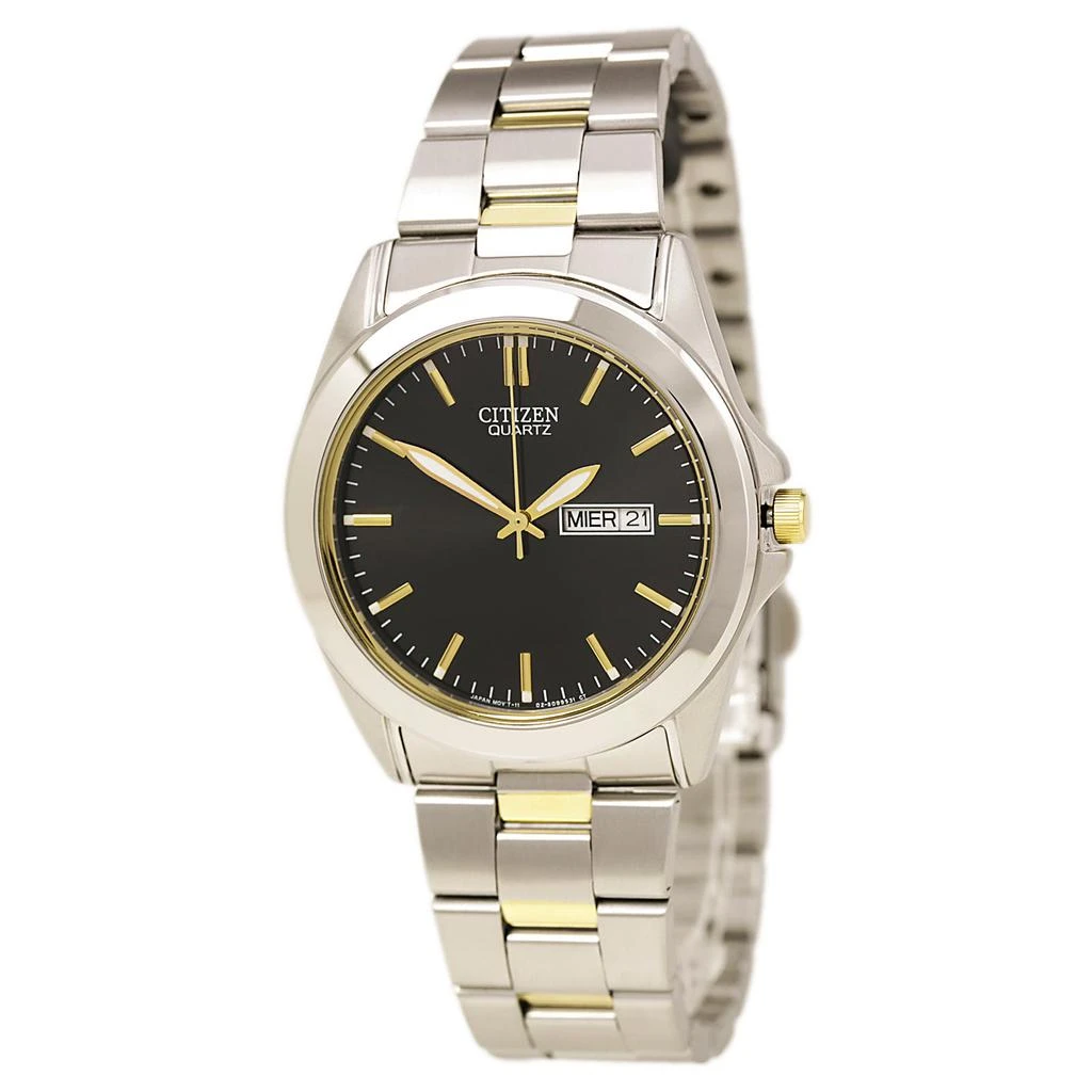 Citizen Citizen BF0584-56E Men's Quartz Black Dial Two Tone Steel Bracelet Watch 1