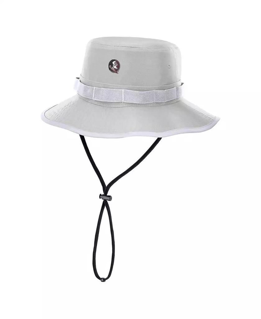 NIKE Men's Gray Florida State Seminoles 2025 Sideline Apex Boonie Bucket Hat