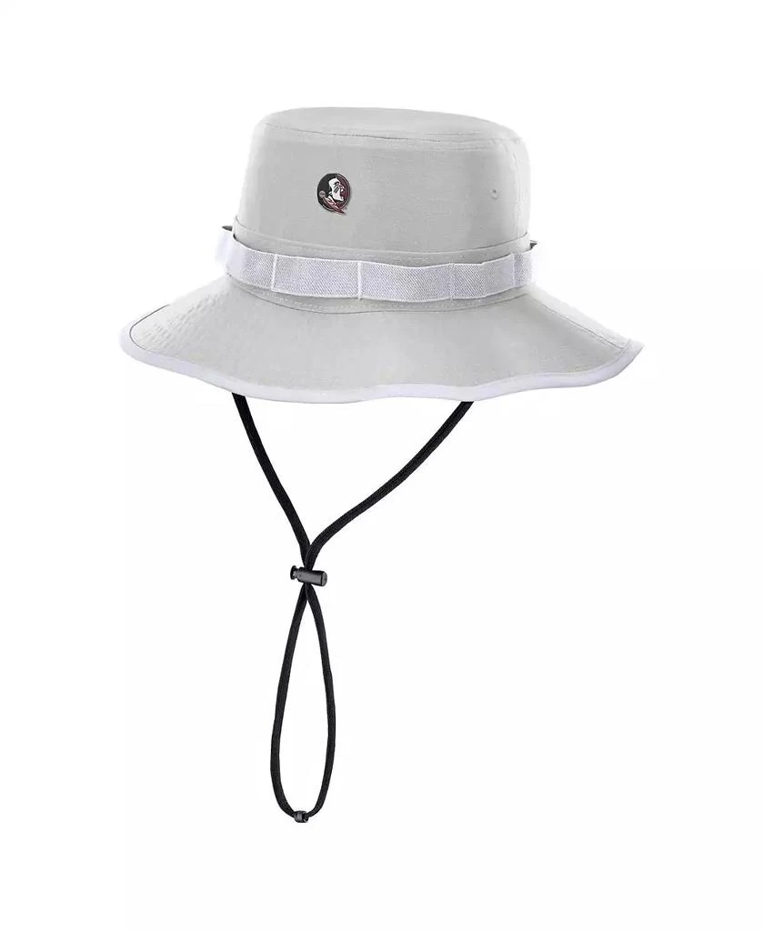 NIKE Men's Gray Florida State Seminoles 2025 Sideline Apex Boonie Bucket Hat 1