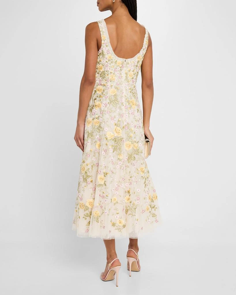 Needle & Thread Embroidered Florine Scoop-Neck Ballerina Dress 3