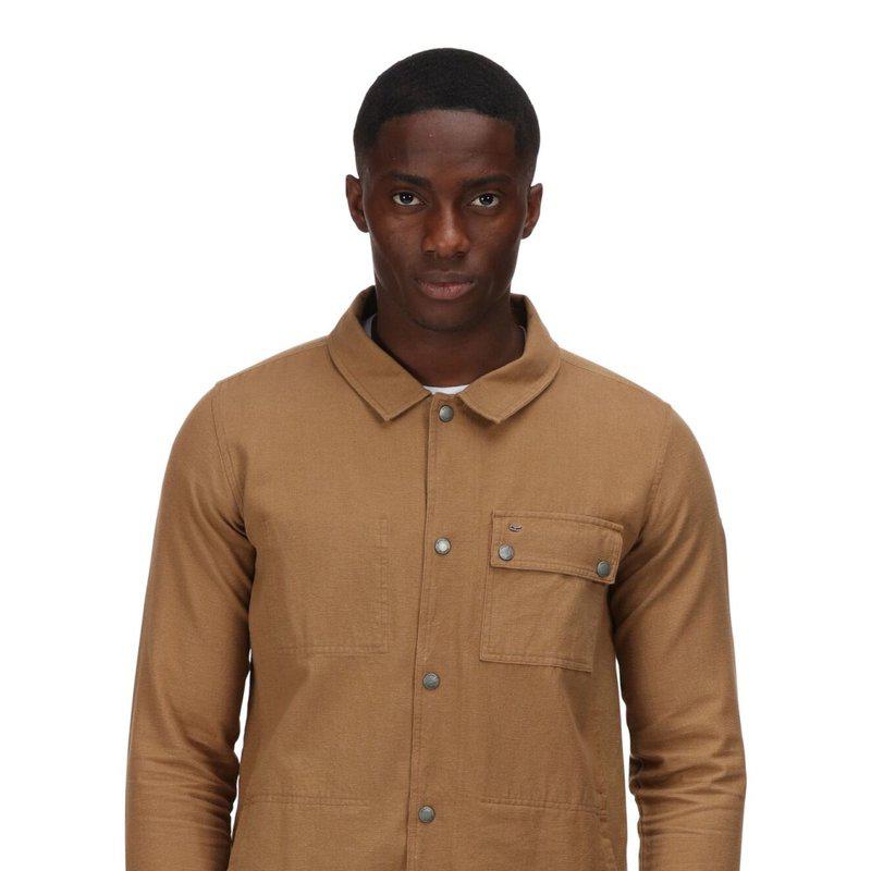 Regatta Mens Jayden Cargo Jacket Gold Sand