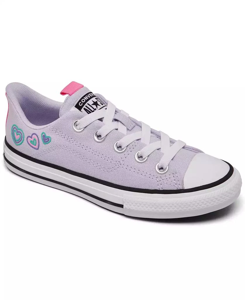 Converse Little Girls Chuck Taylor All Star Happy Hearts Low Top Casual Sneakers from Finish Line 1