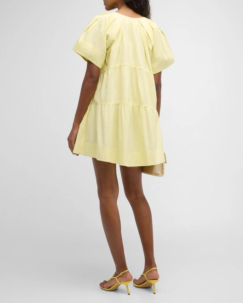 A.L.C. Camila Short-Oversized Sleeve Tiered Mini Dress 4
