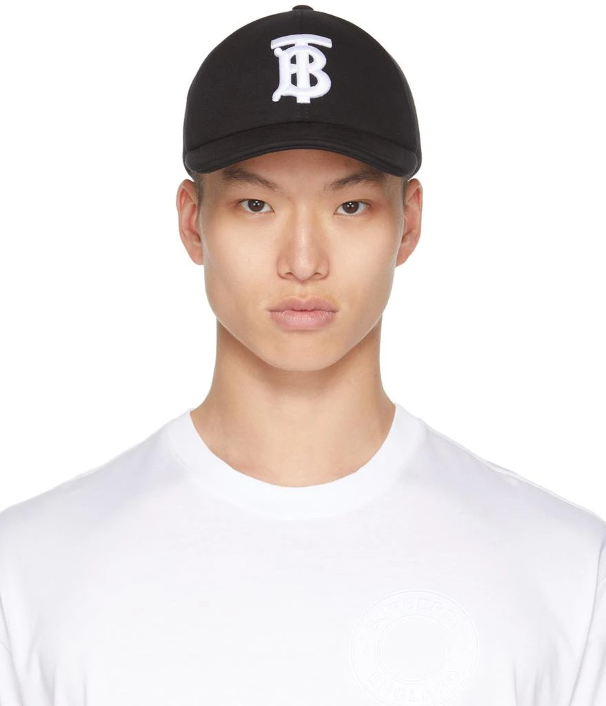 Burberry Black TB Baseball Cap 1