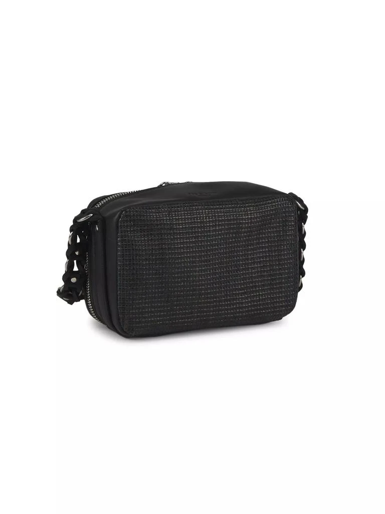 Rag & Bone Cami Leather-Trimmed Woven Camera Bag 3