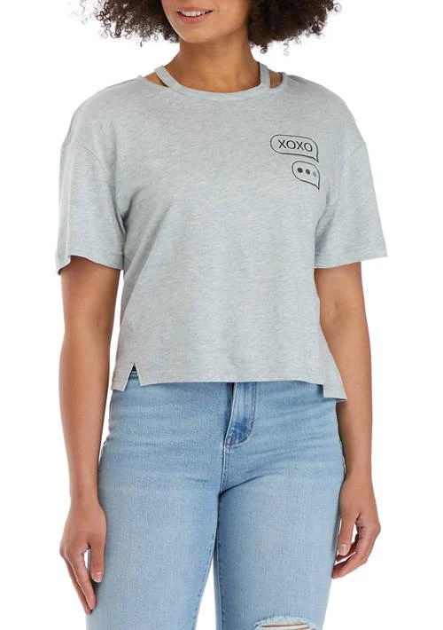 Frayed Blake Short Sleeve Graphic T Shirt 1