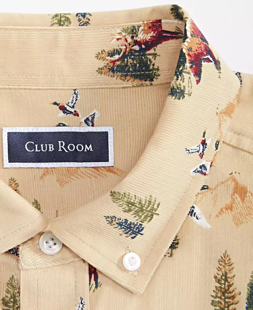 Club Room Men's Wild Forest Print Corduroy Long-Sleeve Button-Down Shirt, Created for Macy's 5