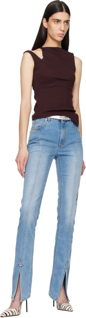 Diesel White B-1DR Strass 20 Belt 2