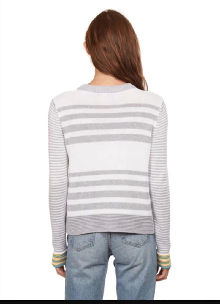 Autumn Cashmere Autumn Cashmere - Boxy Stripe Crew w/ Tuck Stitch 3