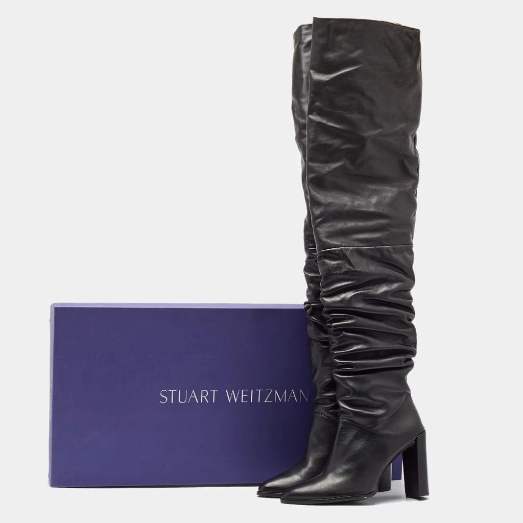 Stuart Weitzman Stuart Weitzman Black Leather Histyle Over The Knee Boots Size 42.5 9