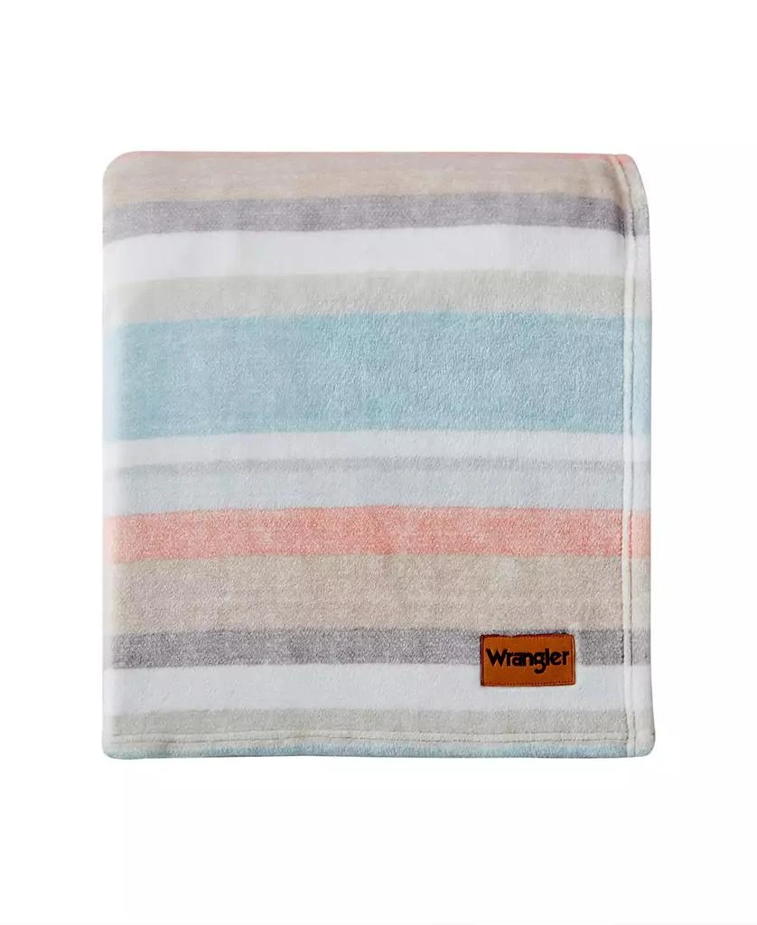 Wrangler Glen Canyon Stripe Ultra Soft Plush Blanket 2