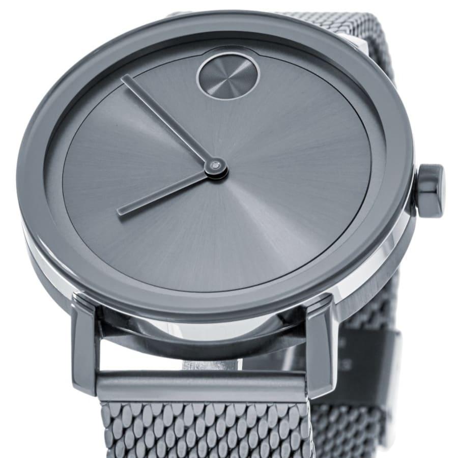 Movado Bold Evolution Quartz Grey Dial Steel Men's Watch 3600902