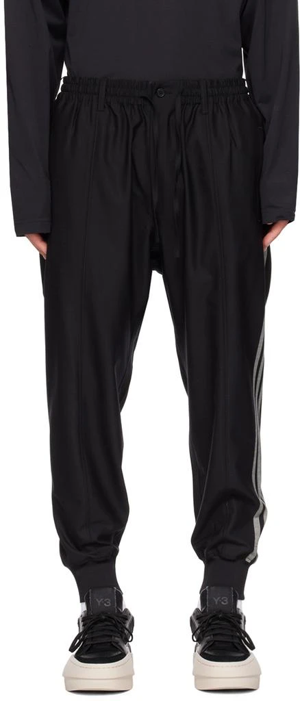 Y-3 Black 3-Stripes Lounge Pants 1