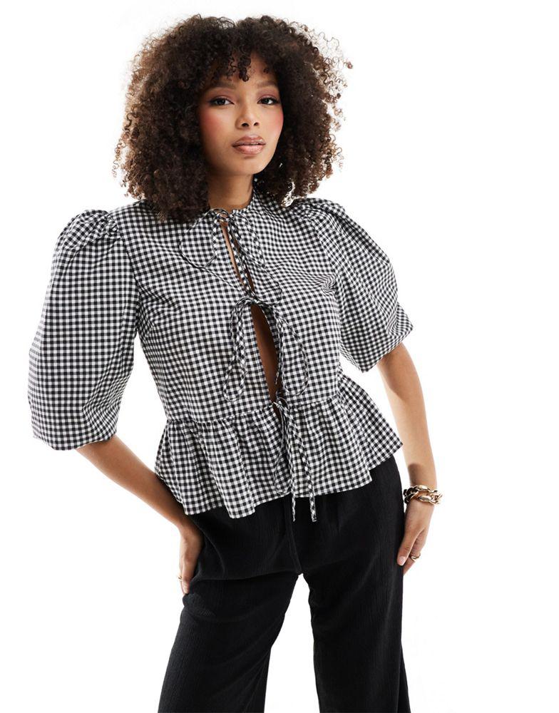 asos black blouse