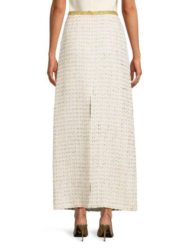 Giambattista Valli Tweed Silk Blend Maxi Skirt 2