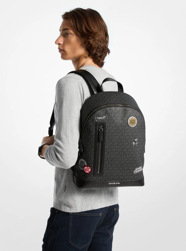 michael_kors Cooper Slim Embellished Signature Logo Commuter Backpack 4