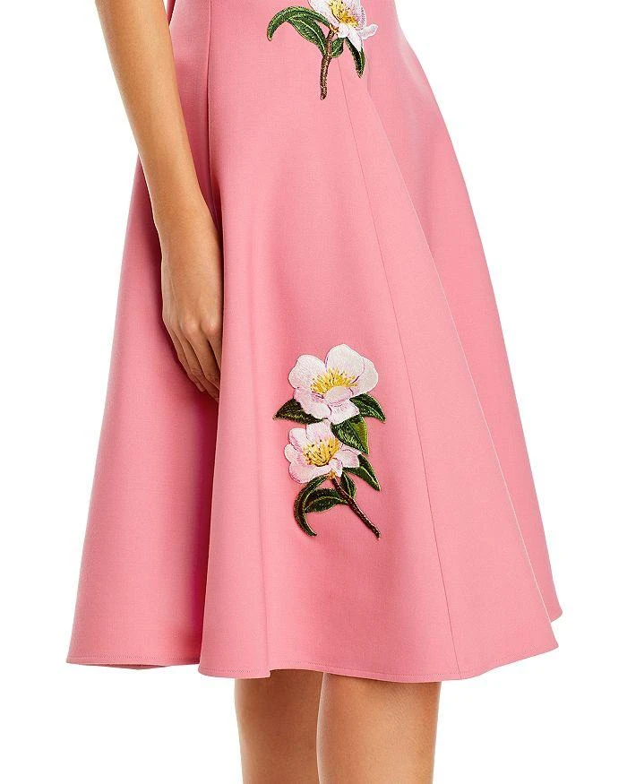 Oscar de la Renta Floral Appliqué Dress 7