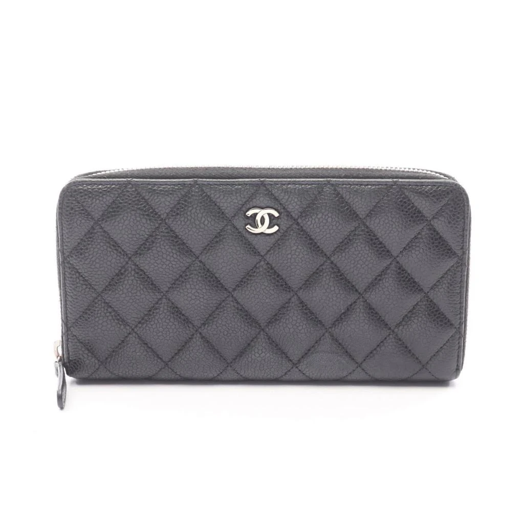 Chanel Leather Long Wallet (Bi-Fold) (Pre-Owned)