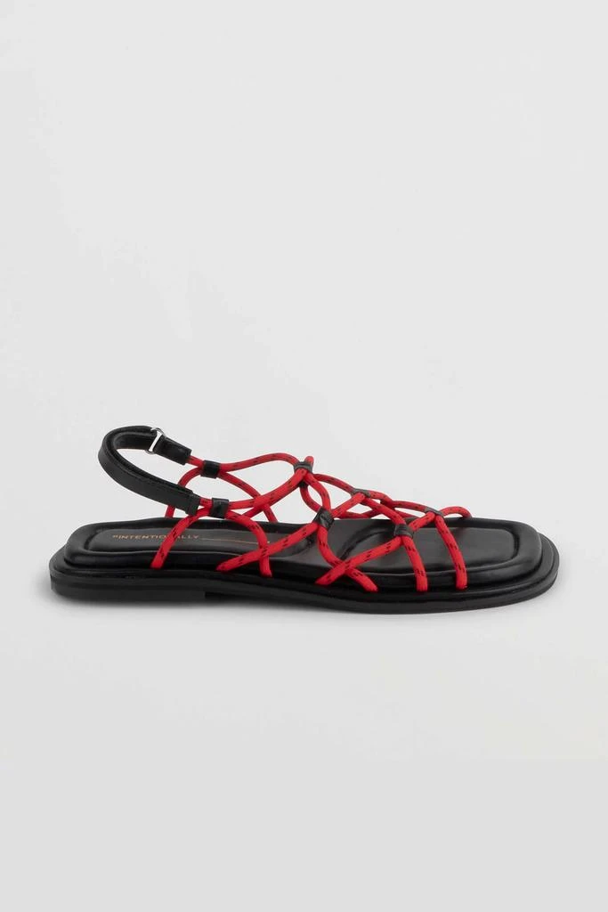 Intentionally Blank Intentionally Blank Lychee Elastic Sport Cord Flat Sandal 3