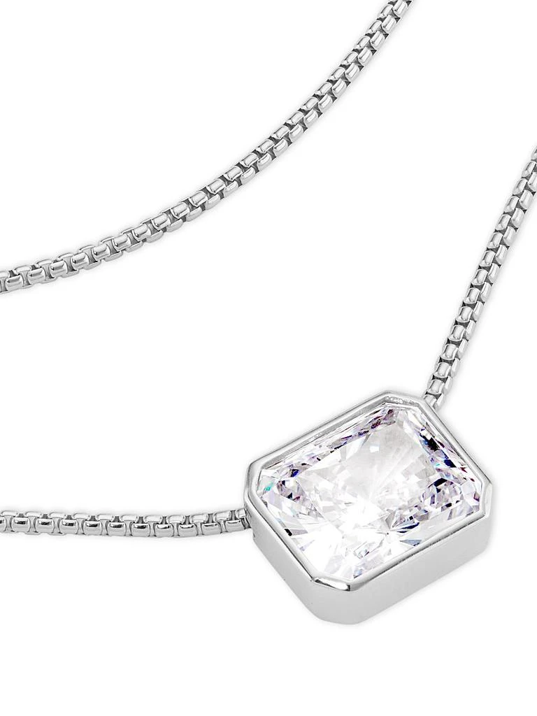 Adriana Orsini Feliz Sterling Silver & Cubic Zirconia XL Pendant Necklace 4