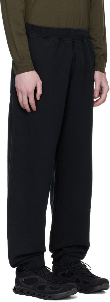 Stone Island Black 6200004 Brushed Organic Cotton Fleece Sweatpants