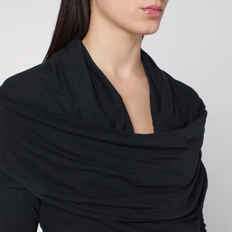 Entire Studios Long draped black dress 4