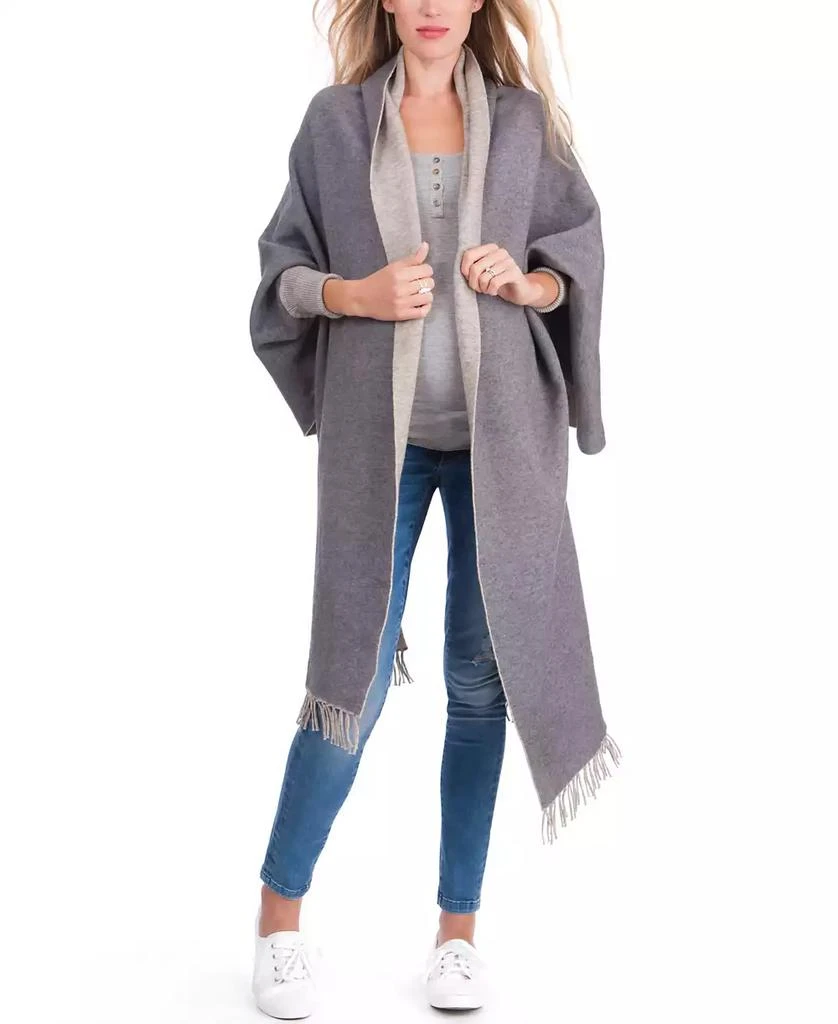 Seraphine Two-Tone Luxury Maternity Nursing Shawl Wrap 5