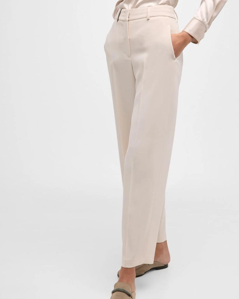 Peserico High-Rise Tapered Pants 6